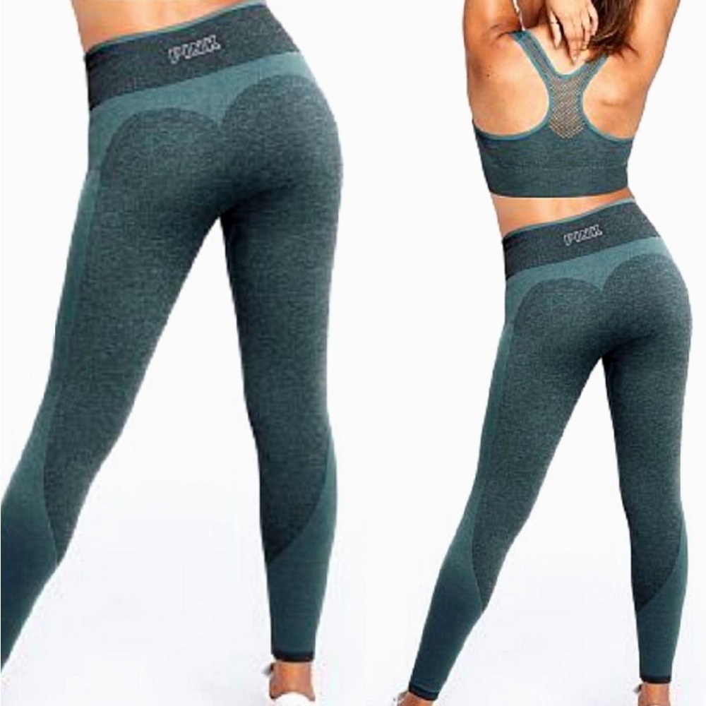 Victoria's Secret PINK Heart Bottom Seamless Workout Leggings, Size SP